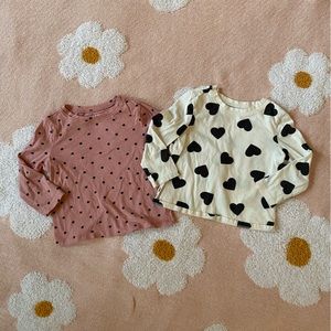 Old Navy long-sleeve shirt bundle, toddler size 18-24 months